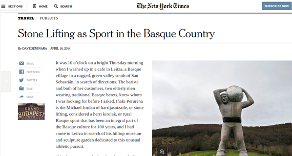 Harrijasotzaileez erreportaia The New York Times-en