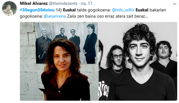 Amaitu da #30egun30doinu: Zer entzuten dugu?