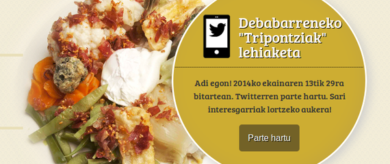 Debabarreneko Tripontziak: gastronomia sustatzeko, Twitter eta argazkien bidezko sariketa bat