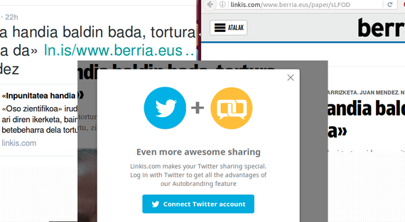 Kontuz Linkis-ekin, ez da URL laburtzaile bat, spamdexing tresna bat baizik