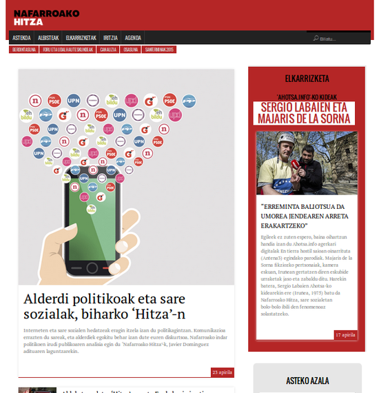 Nafarroako Hitzaren webgunea berritu egin da