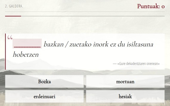 erezuma hiztegi jokoa