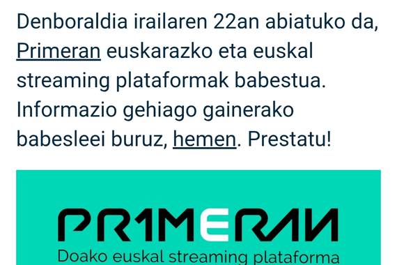 Egunean Behin, astelehenean hasiko da 19. denboraldia, Primeran-en babesarekin