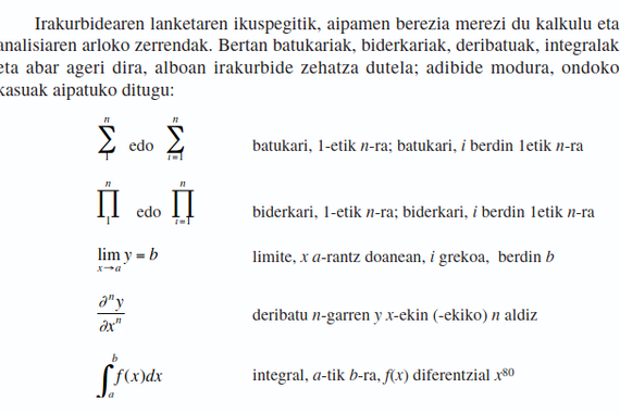 Martxel Ensunzari zor diogu zeinu matematiko-fisikoen irakurbidea euskaraz