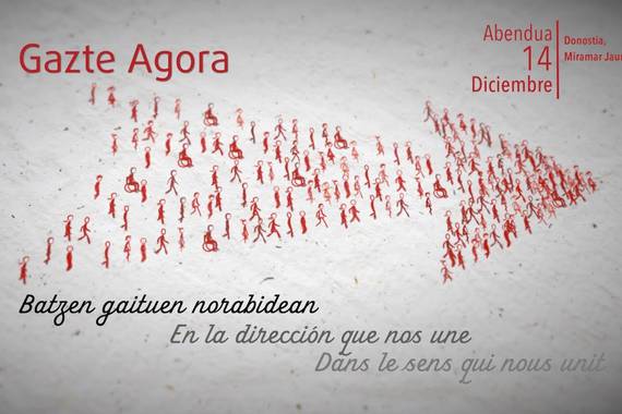 Gazte Agora, gizarteaz eztabaidatzeko foro bat Donostian larunbatean