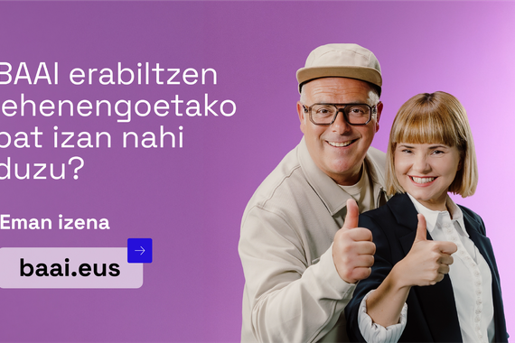Baai: webgune euskaldunak adimen artifizialarekin sortzeko sustapen ekintza