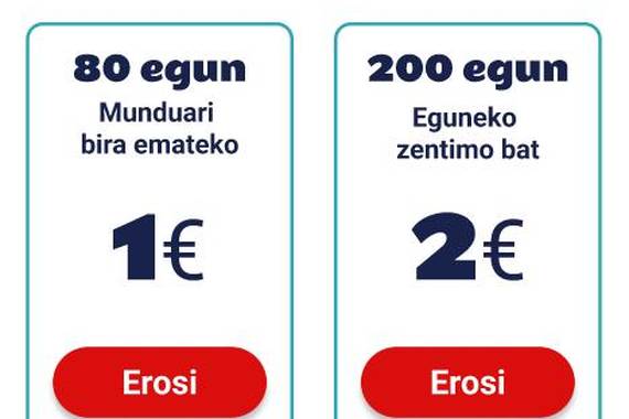 Izan Premium eta kendu publizitatea Tagzaniatik