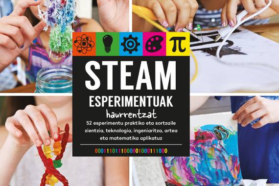 STEAM esperimentuak haurrentzat, liburuan