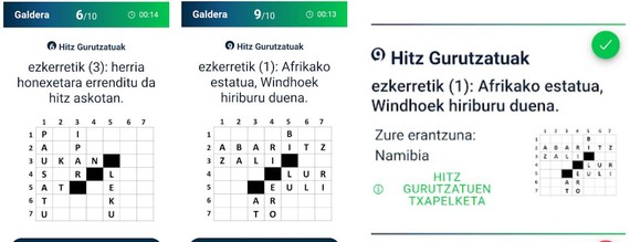 hitz gurutzatuak egunean behin