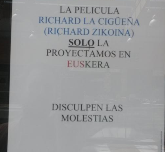 Laga diezaiogun barkamena eskatzeari euskaraz jarduteagatik