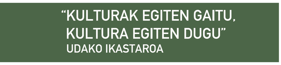 «Kulturak egiten gaitu, kultura egiten dugu» ikastaroa, Iruñean