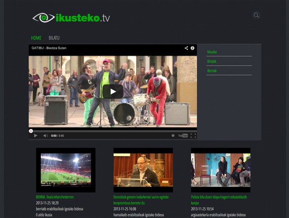 Ikusteko.tv euskarazko bideoen sareko ikusgela abian da